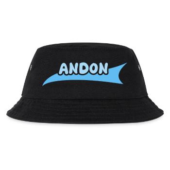 Vorname Andon - Kinder Bucket Hat - Schwarz - Vorne