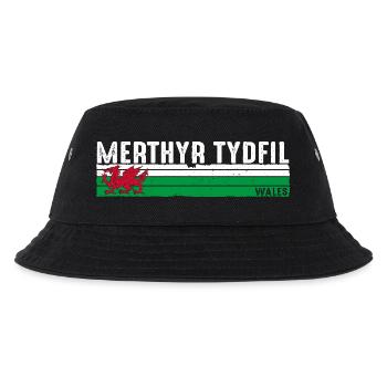 Merthyr Tydfil: Walisisches Erbe und landschaftliche Schönheit - Kinder Bucket Hat - Schwarz - Vorne