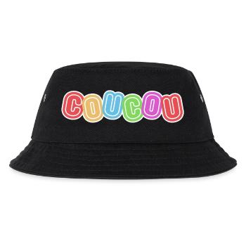 hello, hello, politeness - Kids’ Bucket Hat - black - Front