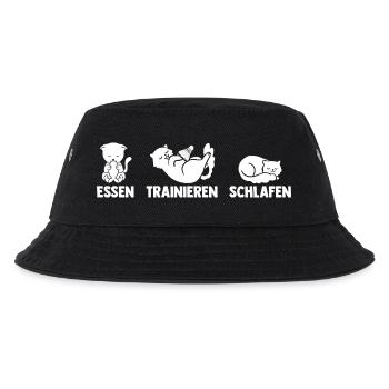 Federball Badminton - Kinder Bucket Hat - Schwarz - Vorne