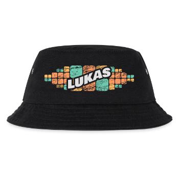 Geschenk für Lukas - Kinder Bucket Hat - Schwarz - Vorne