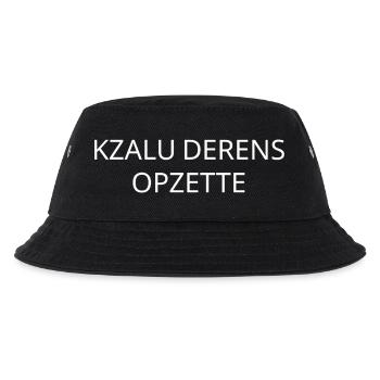 KZALUDERENSOPZETTE – Antwerpen Dremenshirt - Kinder Bucket Hat - Schwarz - Vorne