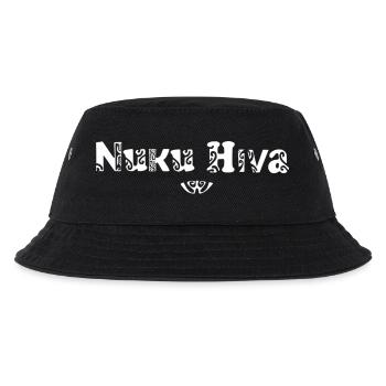 Nuku Hiva (weiß) - Kinder Bucket Hat - Schwarz - Vorne