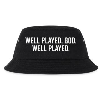 Well Played God Well Played - Kids’ Bucket Hat - black - Front