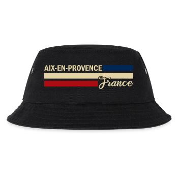 France - Aix-en-Provence - Frankreich - Flagge - Kinder Bucket Hat - Schwarz - Vorne