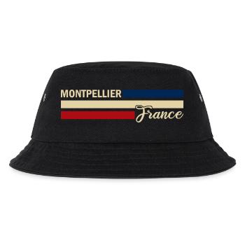 France - Montpellier - Frankreich - Flagge - Kinder Bucket Hat - Schwarz - Vorne