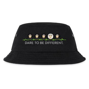 Be Different – Schwarzes Schaf - Kinder Bucket Hat - Schwarz - Vorne