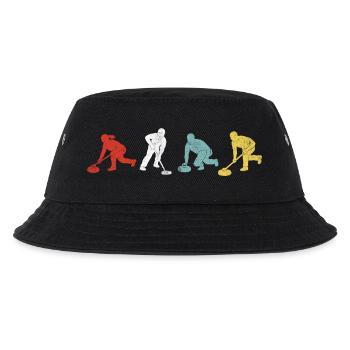 Vierfarbige Putz-Helden - Kinder Bucket Hat - Schwarz - Vorne
