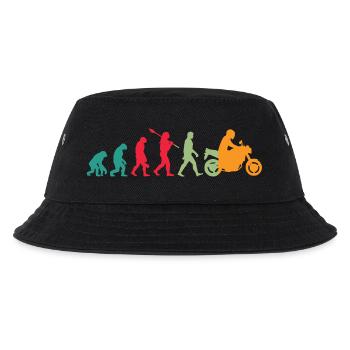 Evolution! Motorrad Geschenk Idee Bikes - Kinder Bucket Hat - Schwarz - Vorne
