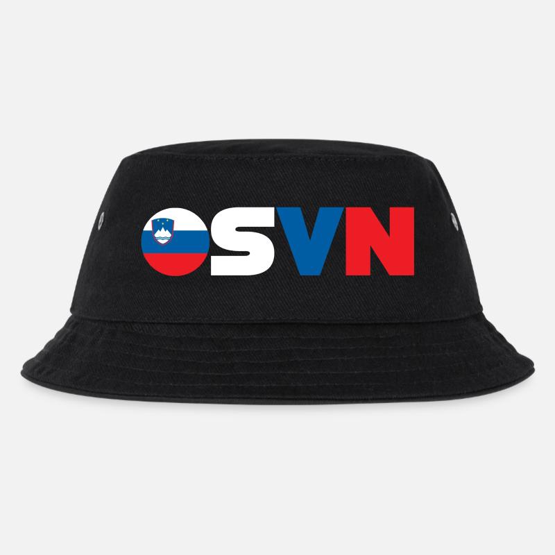 Slowenien - Kinder Bucket Hat - Schwarz
