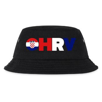 Kroatien - Kinder Bucket Hat - Schwarz - Vorne