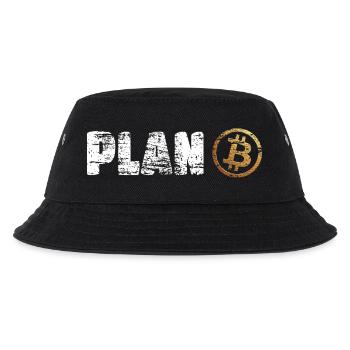 Plan Bitcoin Plan B - Kinder Bucket Hat - Schwarz - Vorne