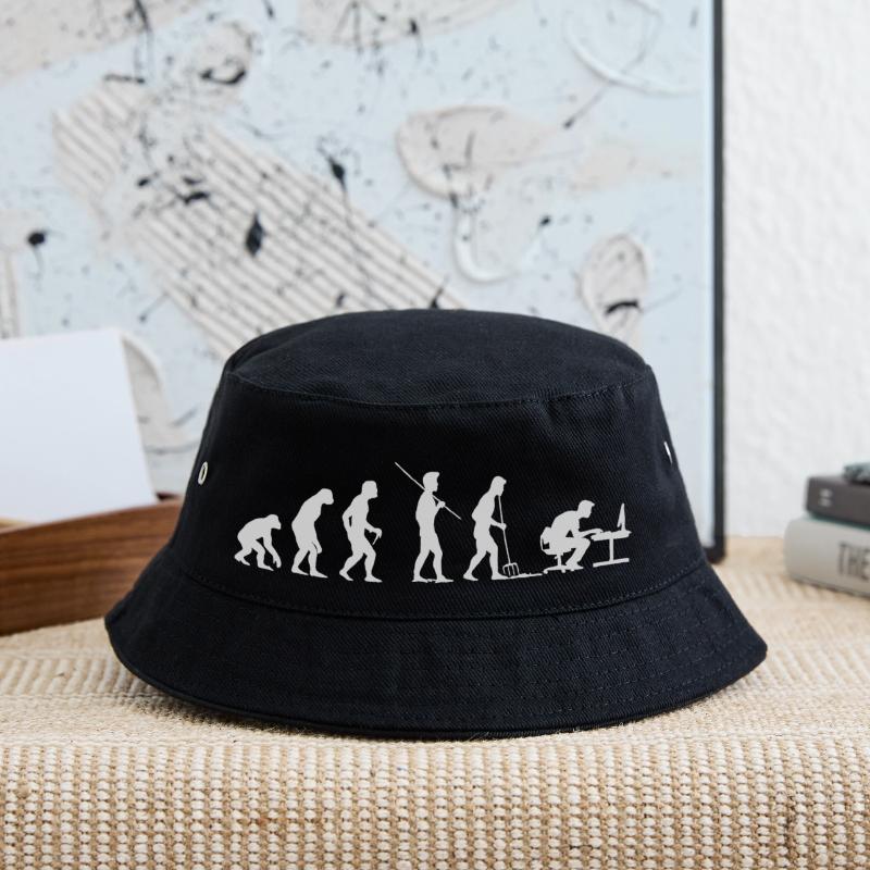 Evolution Programmierer Computerfreak Kinder Bucket Hat
