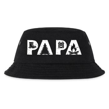 Camping Papa - Kids’ Bucket Hat - black - Front