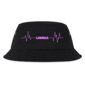Linnea als heartbeat - Kinder Bucket Hat - Schwarz - Vorne