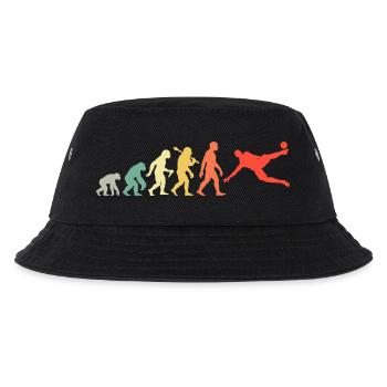Retro Fußballer Evolution Fußballsport für Männer - Kinder Bucket Hat - Schwarz - Vorne