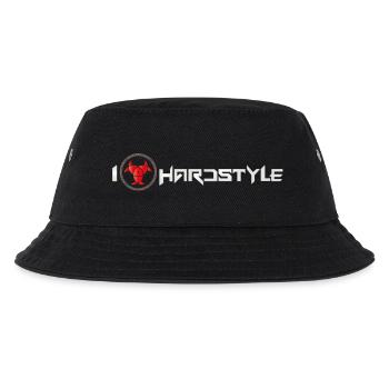 I love Hardstyle - Kinder Bucket Hat - Schwarz - Vorne