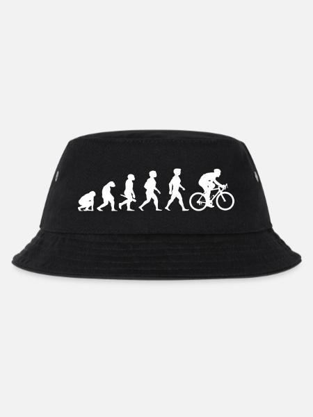 Evolution Fahrrad Radsport Zweirad Sport - Kinder Bucket Hat - Schwarz