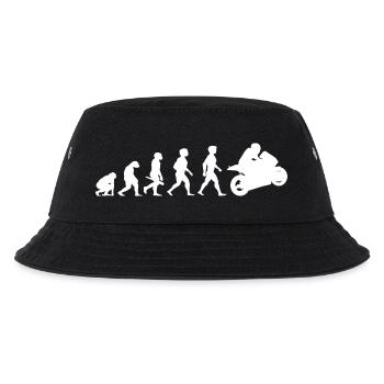 Evolution Superbikes Motorrad Biker Rennsport - Kinder Bucket Hat - Schwarz - Vorne