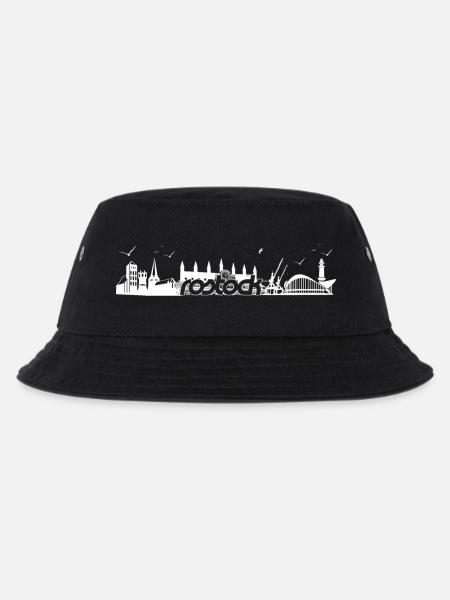 Silhouette de Rostock - design en blanc - Bob Enfant - noir