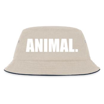 ANIMAL - Kids’ Bucket Hat - ecru/navy - Front