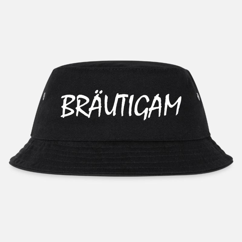 Bräutigam - Kinder Bucket Hat - Schwarz