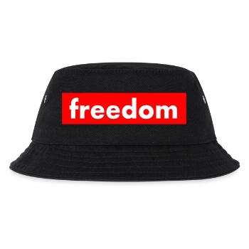 freiheit - Kinder Bucket Hat - Schwarz - Vorne