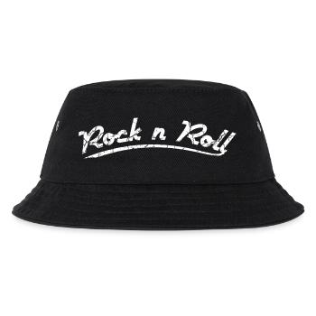 Rock n Roll weiss Retro style grunge - Kinder Bucket Hat - Schwarz - Vorne