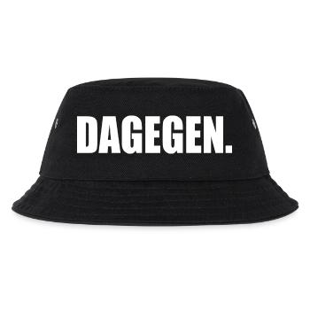 Dagegen - Kinder Bucket Hat - Schwarz - Vorne