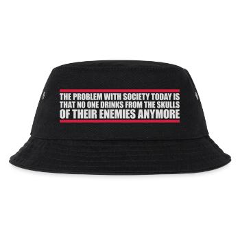 drinks from enemies skulls - Kinder Bucket Hat - Schwarz - Vorne