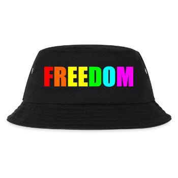 Freiheit - Kinder Bucket Hat - Schwarz - Vorne