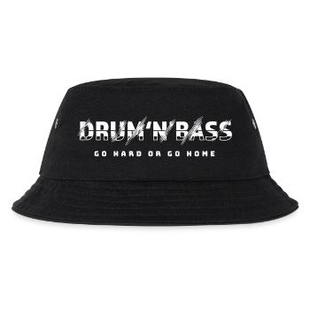 Drum n Bass art electronic music bass for DJ - Kids’ Bucket Hat - black - Front