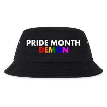pride month demon - Kids’ Bucket Hat - black - Front