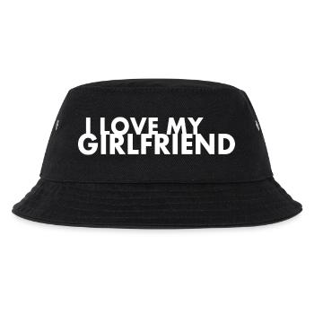 I love my girlfriend - Kinder Bucket Hat - Schwarz - Vorne