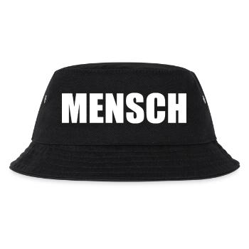 Mensch - Kinder Bucket Hat - Schwarz - Vorne