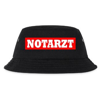 Notarzt - Kinder Bucket Hat - Schwarz - Vorne