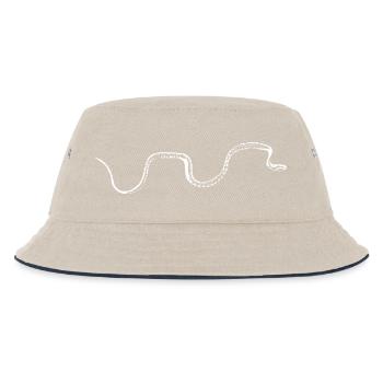 Snake white - Kids’ Bucket Hat - ecru/navy - Front