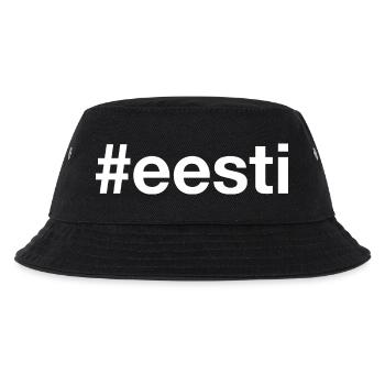 EESTI Estonie Hashtag - Bob Enfant - noir - Devant