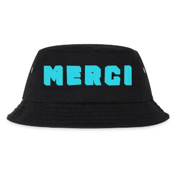 GELIEBTE. MEISTER. VIELEN DANK. DANKE, HERRIN. MEISTER - Kinder Bucket Hat - Schwarz - Vorne