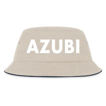 Azubi - Kinder Bucket Hat - Natur/Navy - Vorne