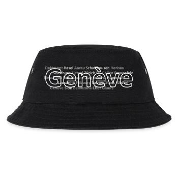 Swiss cities Genève - Kids’ Bucket Hat - black - Front