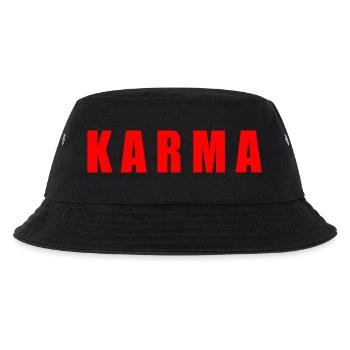 Karma - Kinder Bucket Hat - Schwarz - Vorne