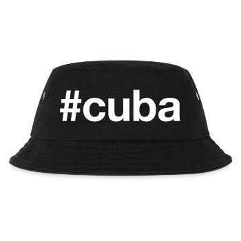 CUBA Hashtag Kuba - Kinder Bucket Hat - Schwarz - Vorne