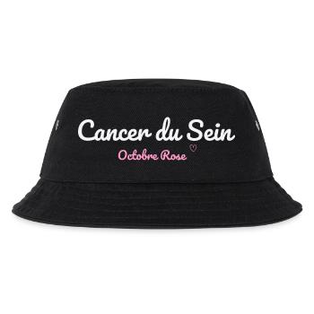 Brustkrebs Rosa Oktober - Kinder Bucket Hat - Schwarz - Vorne
