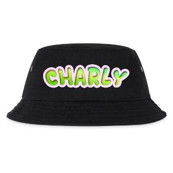 Charly as a job - Kids’ Bucket Hat - black - Front