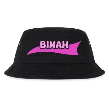 Vorname Binah - Kinder Bucket Hat - Schwarz - Vorne