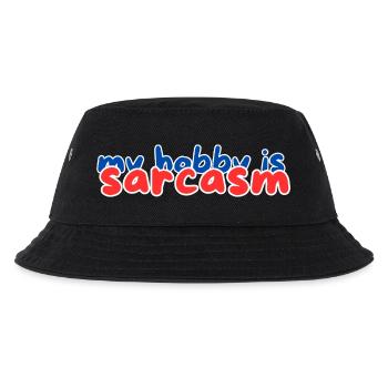 my hobby is sarcasm - Kinder Bucket Hat - Schwarz - Vorne