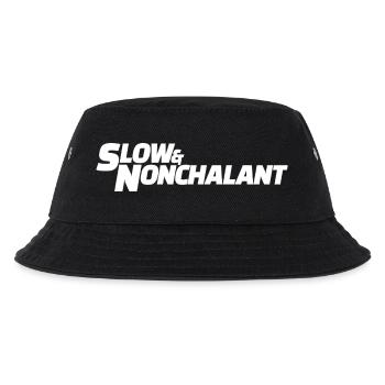 Slow & Nonchalant Typo Tea - Kids’ Bucket Hat - black - Front