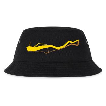 Iconic Data Viz: Minard 1812 - Gold / Bronze - Kinder Bucket Hat - Schwarz - Vorne