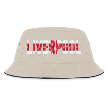 Liverpool England - Kinder Bucket Hat - Natur/Navy - Vorne